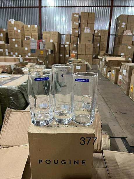 377 Набор стаканов стеклянная прозрачная 6pcs