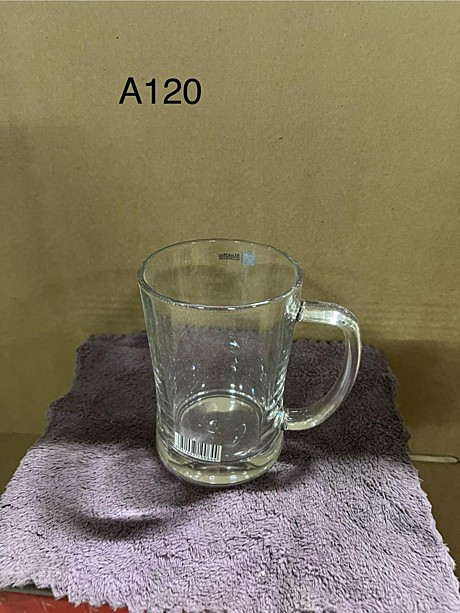 A-120 Кружки с ручкой прозрачное 2pcs