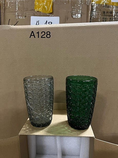 A-128 Бокал разноцветный длинный 2pcs