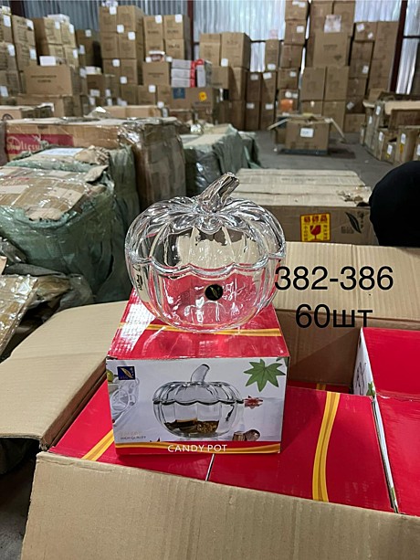 382-386 Стеклянная сахарница