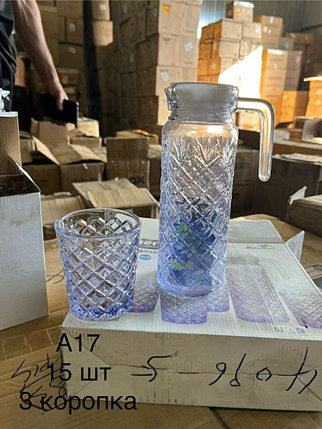 A-17 Набор графин и стаканы 5pcs