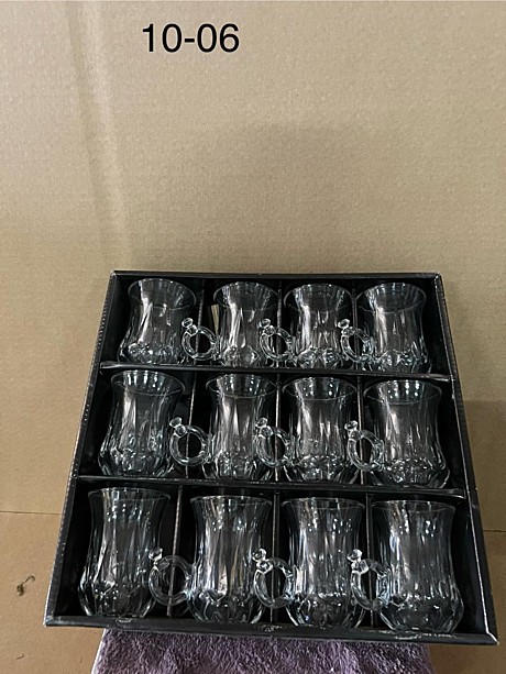 1006 Стопка кружек с ручкой колечка 12pcs