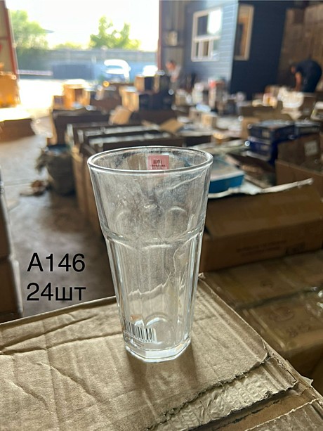 A-146 Стеклянное стаканы длинные 6pcs