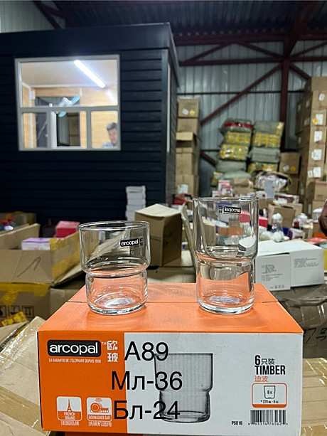 A-89 Стаканы прозрачный 6pcs