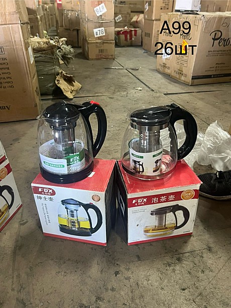 A-99 Стеклянные чайники с металическим ситом